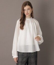 DRESSTERIOR | スタイリスト亀恭子さんコラボ タックフリルブラウス(シャツ/ブラウス)