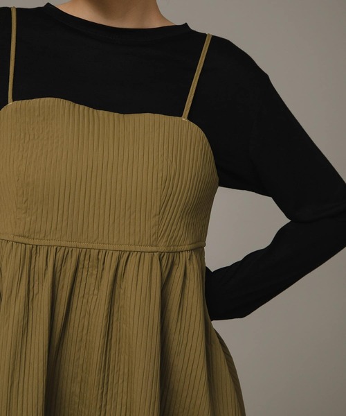 URBAN RESEARCH Sonny Label（アーバンリサーチサニーレーベル）の「ストライプJQキャミワンピース（ワンピース・レディース・ブラック/ブラウン系その他・FREE）」の21枚目の写真