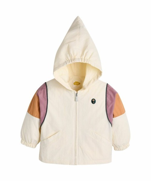 moimoln（モイモルン）の「ハウナイロンジャンパー（ナイロンジャケット・キッズ・アイボリー・90cm/100cm/110cm/120cm）」の2枚目の写真