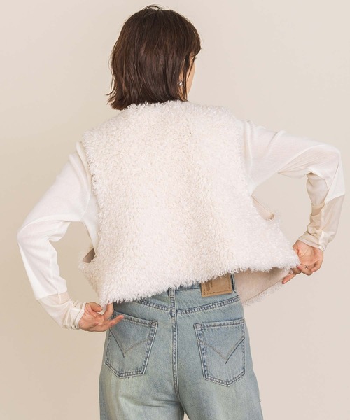 完売！！　ＬＵファーリバーベスト　モカ✨グレディブリリアン 完売！！ LUファーリバーベスト モカ✨グレディブリリアン