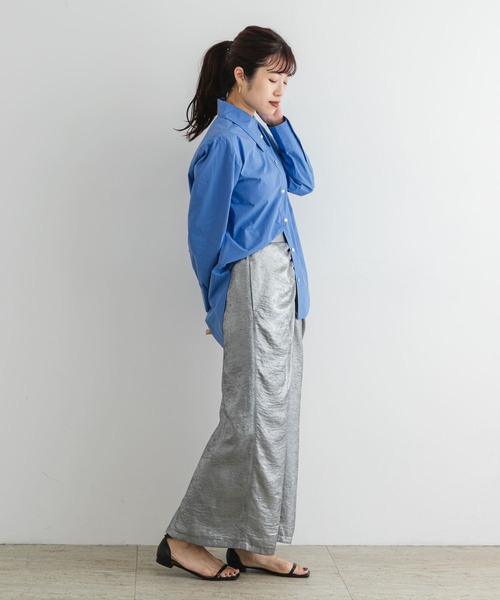 F by ROSSO（エフバイロッソ）の「F by ROSSO　シャイニーフロントギャザータイトスカート（スカート・レディース・シルバー系その他/シルバー・FREE）」の16枚目の写真