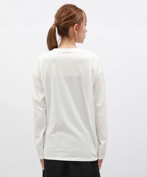 セール】箔プリント長袖T / 148085（Tシャツ/カットソー）｜LAKOLE