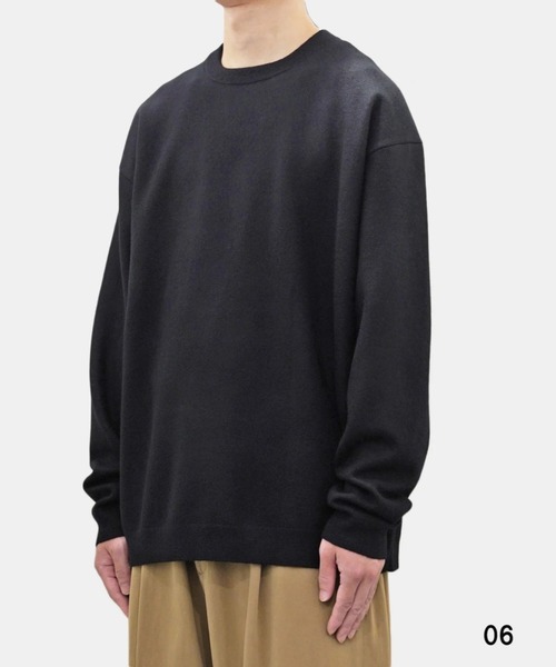 ATON（エイトン）の「【ATON】CREW NECK SWEATER（ニット/セーター・メンズ・ブラック・4/6）」の9枚目の写真