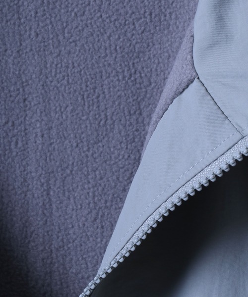 ANPAS（アンパス）の「Nylon Fabric Fleece Lining Color Switching Track Jacket/配色切替 裏フリース ナイロンジャケット トラックジャケット（ナイロンジャケット・メンズ・ブラック/ネイビー/ライトグレー/グリーン・M/L）」の7枚目の写真