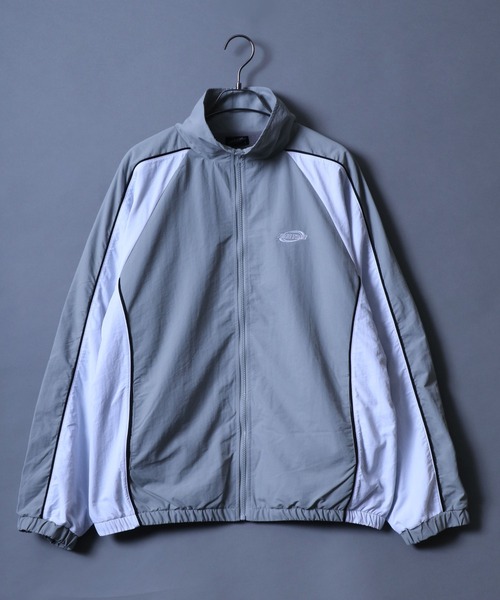 ANPAS（アンパス）の「Nylon Fabric Fleece Lining Color Switching Track Jacket/配色切替 裏フリース ナイロンジャケット トラックジャケット（ナイロンジャケット・メンズ・ブラック/ネイビー/ライトグレー/グリーン・M/L）」の11枚目の写真
