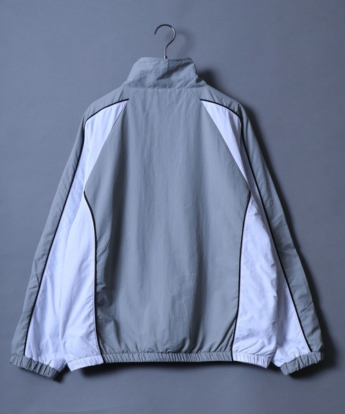 ANPAS（アンパス）の「Nylon Fabric Fleece Lining Color Switching Track Jacket/配色切替 裏フリース ナイロンジャケット トラックジャケット（ナイロンジャケット・メンズ・ブラック/ネイビー/ライトグレー/グリーン・M/L）」の14枚目の写真