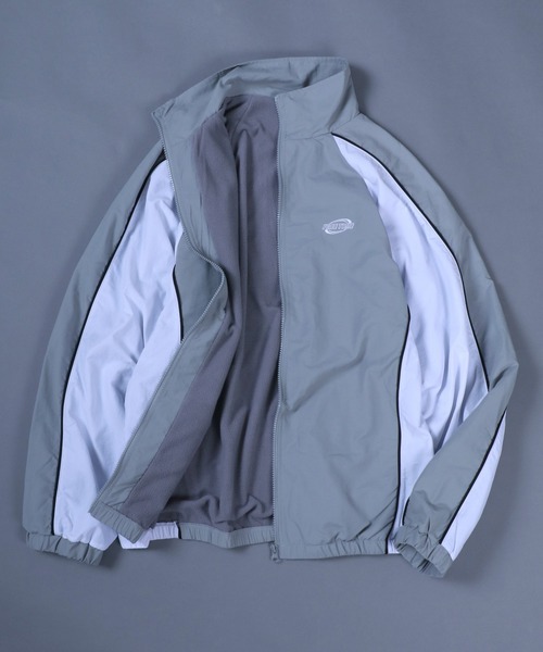 ANPAS（アンパス）の「Nylon Fabric Fleece Lining Color Switching Track Jacket/配色切替 裏フリース ナイロンジャケット トラックジャケット（ナイロンジャケット・メンズ・ブラック/ネイビー/ライトグレー/グリーン・M/L）」の16枚目の写真