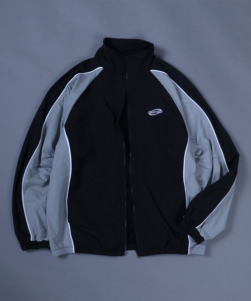 ANPAS（アンパス）の「Nylon Fabric Fleece Lining Color Switching Track Jacket/配色切替 裏フリース ナイロンジャケット トラックジャケット（ナイロンジャケット・メンズ・ブラック/ネイビー/ライトグレー/グリーン・M/L）」の17枚目の写真