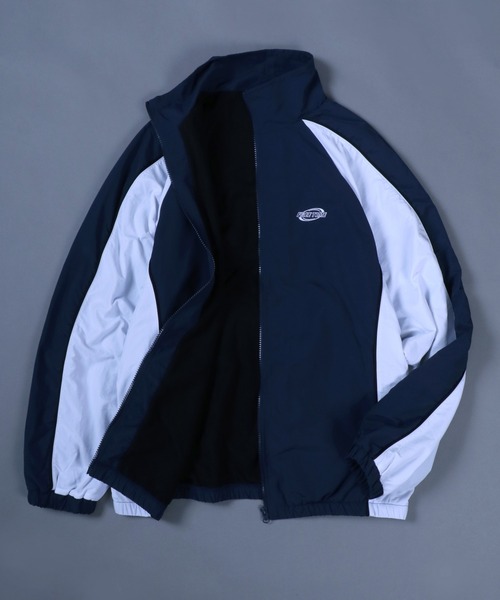 ANPAS（アンパス）の「Nylon Fabric Fleece Lining Color Switching Track Jacket/配色切替 裏フリース ナイロンジャケット トラックジャケット（ナイロンジャケット・メンズ・ブラック/ネイビー/ライトグレー/グリーン・M/L）」の15枚目の写真