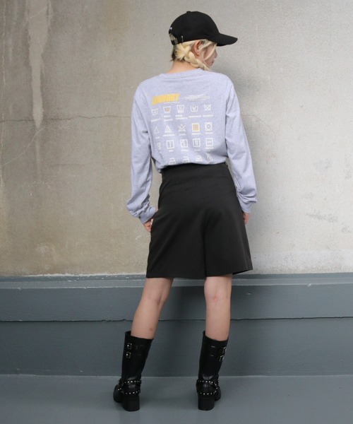 UNIT CHEST(ユニットチェスト)の「【UNIT CHEST】unique unisex long sleeve T-shirt/ユニークユニセックス ロンT OIF designer eggs コラボ LAUNDRY by otowa_shirakusa(Tシャツ/カットソー・レディース・ホワイト/ブラック/杢グレー・L/M/S)」の13枚目の写真
