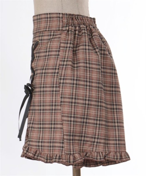 axes femme POETIQUE（アクシーズファムポエティック）の「レースアップショートパンツ（その他パンツ・レディース・ブラウン/グレー/ブラック・MEDIUM）」の8枚目の写真