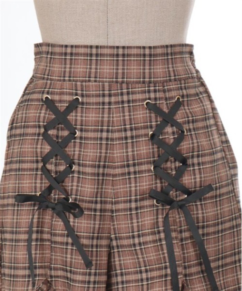 axes femme POETIQUE（アクシーズファムポエティック）の「レースアップショートパンツ（その他パンツ・レディース・ブラウン/グレー/ブラック・MEDIUM）」の12枚目の写真