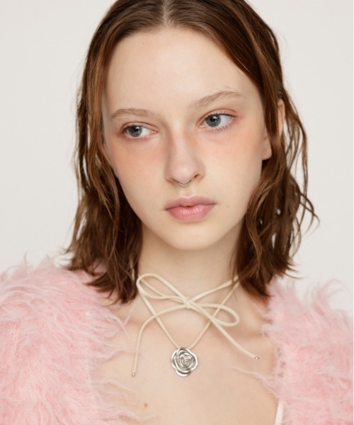 SLY（スライ）の「ROSE CHOKER ローズ チョーカー（チョーカー・レディース・シルバー・FREE）」の9枚目の写真