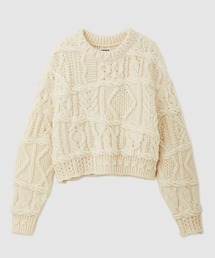 ROPE' | 【COOHEM】CRAZY ARAN PULLOVER (コーヘン/アランニット)【一部WEB限定】(ニット/セーター)