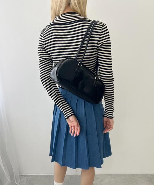 PHILLY(フィリー)の「【PHILLY】Wジップボーダーカーディガン(カーディガン/ボレロ・レディース・ブラウン/ブラック/グレー・FREE)」の18枚目の写真