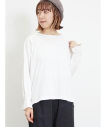 Samansa Mos2 | 袖フリルメローカットソー(Tシャツ/カットソー)