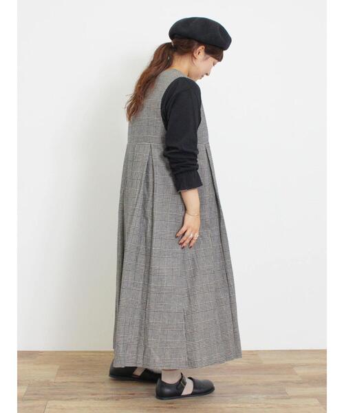 Samansa Mos2（サマンサ モスモス）の「袖フリルメローカットソー（Tシャツ/カットソー・レディース・キナリ/ブラック/オフホワイト/モカ・F）」の16枚目の写真