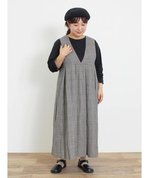 Samansa Mos2（サマンサ モスモス）の「袖フリルメローカットソー（Tシャツ/カットソー・レディース・キナリ/ブラック/オフホワイト/モカ・F）」の17枚目の写真