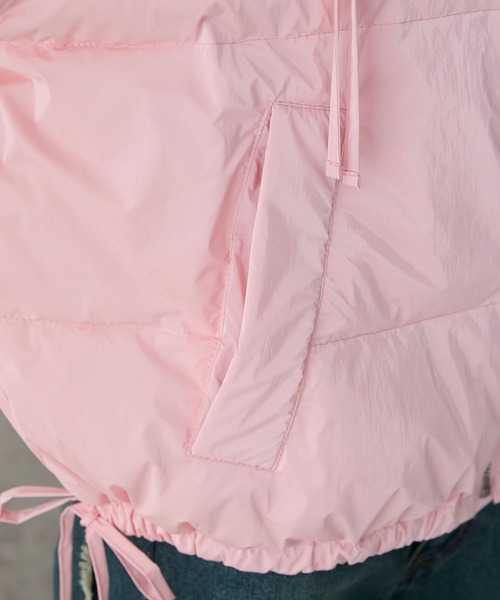 forksy.（フォルクシー）の「【forksy.】リボンナイロン中綿ジャケット（ダウンジャケット/コート・レディース・アイボリー/ブラック/ピンク・FREE）」の14枚目の写真