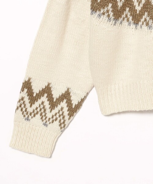 B:MING by BEAMS（ビーミングバイビームス）の「求心柄 ニット（ニット/セーター・レディース・ネイビー/ホワイト系その他5・ONE SIZE）」の17枚目の写真