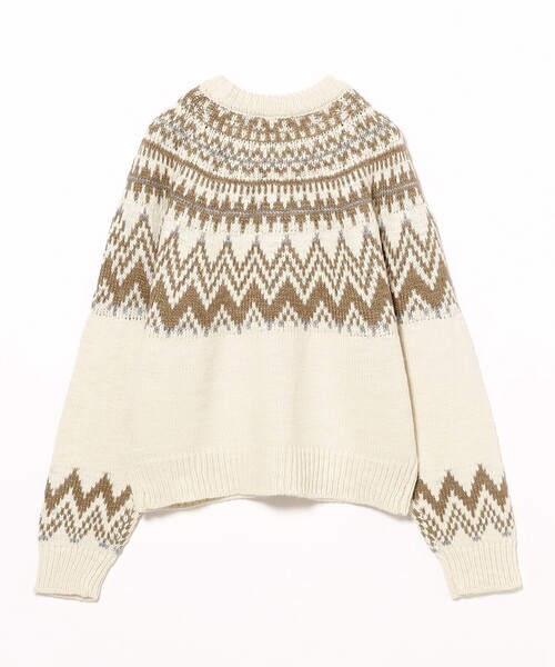 B:MING by BEAMS（ビーミングバイビームス）の「求心柄 ニット（ニット/セーター・レディース・ネイビー/ホワイト系その他5・ONE SIZE）」の18枚目の写真