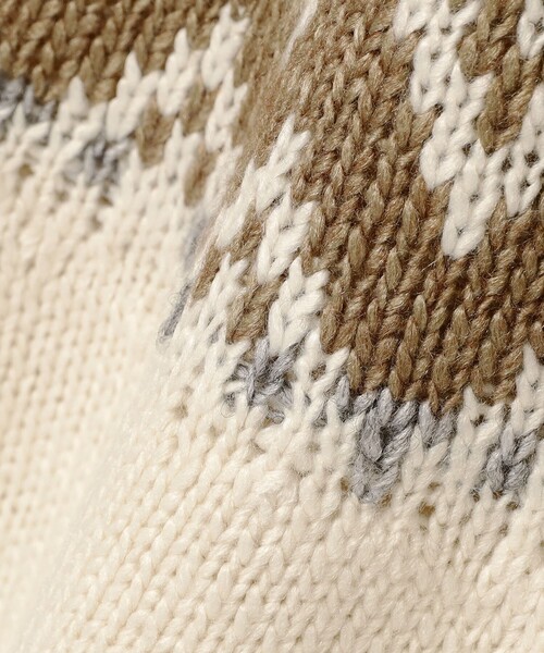 B:MING by BEAMS（ビーミングバイビームス）の「求心柄 ニット（ニット/セーター・レディース・ネイビー/ホワイト系その他5・ONE SIZE）」の19枚目の写真