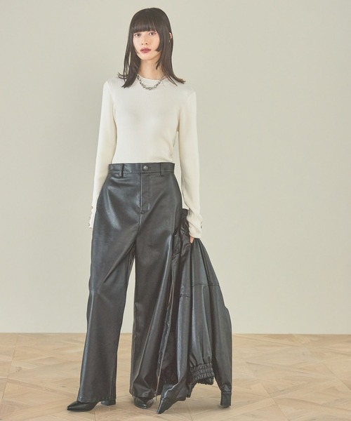 LAKOLE（ラコレ）の「FLカーブパンツ / 143181（その他パンツ・レディース・ブラック/ブラウン・SMALL/MEDIUM）」の8枚目の写真