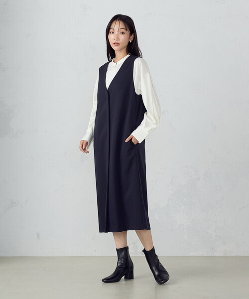 COMME CA ISM(コムサイズム)の「ボリュームスリーブ ブラウス(シャツ/ブラウス・レディース・ホワイト/ネイビー・MEDIUM/LARGE)」の4枚目の写真