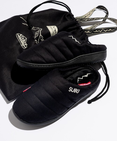 SUBU(スブ)の「SUBU×MANASTASH/スブ×マナスタッシュ 【EXCLUSIVE】HEMP TWILL SANDAL 23/ヘンプ ツイル サンダル/クロッグ(スリッポン・メンズ・オフホワイト/ブラック系その他/ブラック・0/1/2/3)」の2枚目の写真