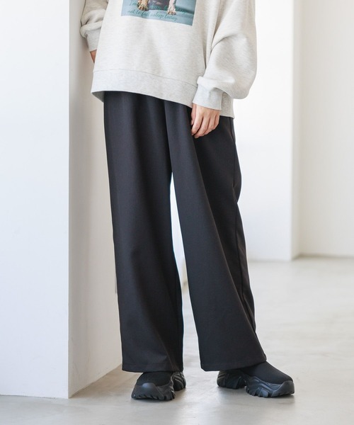 LAKOLE（ラコレ）の「ポリツイルイージ－パンツ / 151218（その他パンツ・レディース・ブラック/ベージュ/グレー/マスタード・SMALL/MEDIUM/LARGE）」の2枚目の写真