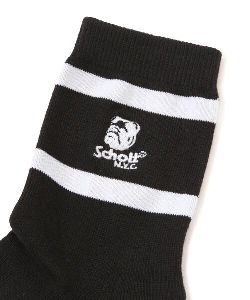 直営限定】Schott/ショット/HIGT-SOCKS STENCIL BULLDOG