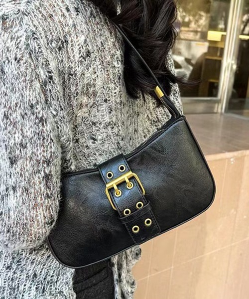 CALIFORNIA OUTFITTERS(カリフォルニア アウトフィッターズ)の「3-9D5 バックル ベルト ハンドバッグ(ハンドバッグ・レディース・ブラック/ブラウン・ONESIZE)」の1枚目の写真