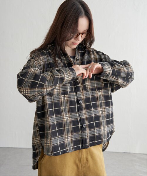 【エルビーシー】モールチェックCPOシャツ エルビーシー LBC モールチェックCPOシャツ （ブラック