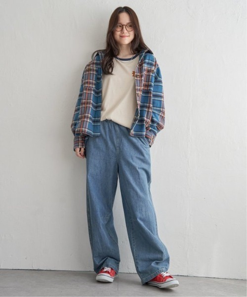 LBC（エルビーシー）の「モールチェックCPOシャツ（シャツ/ブラウス・レディース・ブラック/ブルー・M）」の8枚目の写真