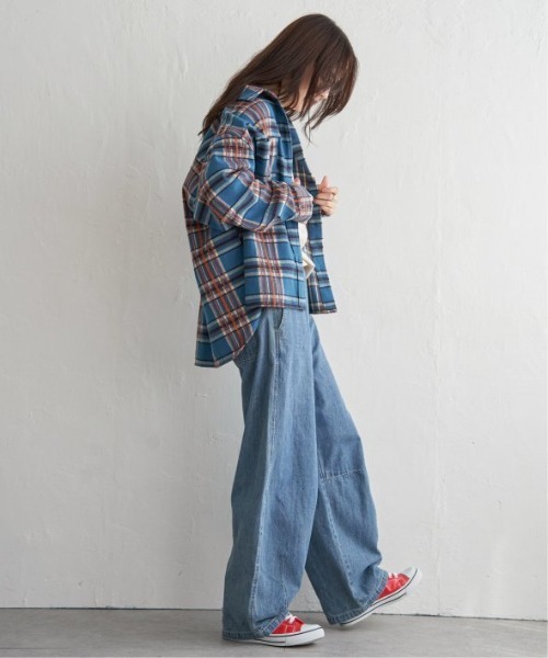 LBC（エルビーシー）の「モールチェックCPOシャツ（シャツ/ブラウス・レディース・ブラック/ブルー・M）」の9枚目の写真