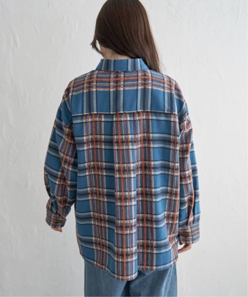 LBC（エルビーシー）の「モールチェックCPOシャツ（シャツ/ブラウス・レディース・ブラック/ブルー・M）」の6枚目の写真