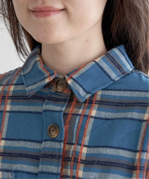 LBC（エルビーシー）の「モールチェックCPOシャツ（シャツ/ブラウス・レディース・ブラック/ブルー・M）」の12枚目の写真