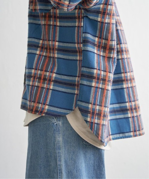 LBC（エルビーシー）の「モールチェックCPOシャツ（シャツ/ブラウス・レディース・ブラック/ブルー・M）」の15枚目の写真