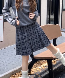 HALEY PESCA（ヘーリーペスカ）の「HALEY PESCA/ギークチェック　ミディアムプリーツスカート（スカート）」