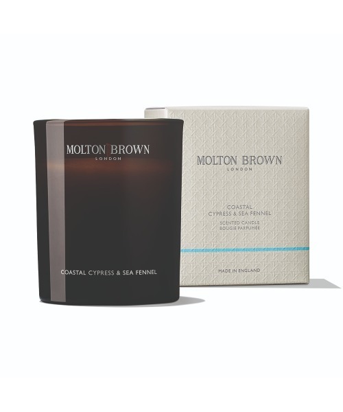 MOLTON BROWN（モルトンブラウン）の「サイプレス＆シーフェンネル キャンドル（キャンドル・メンズ・フレッシュ・FREE）」の1枚目の写真