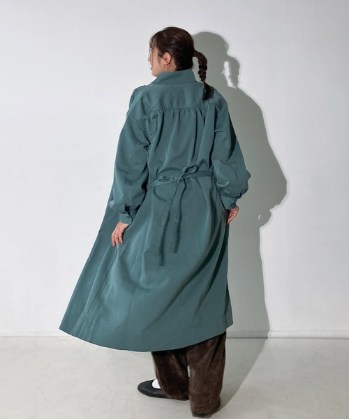 美品】AS know AS plus ストライプ ボタン付きシャツワンピース