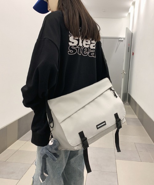 Per sist ence(パーシエンス)の「メッセンジャークロスバッグ(ショルダーバッグ・メンズ・グレー/ブラック/カーキ・FREE)」の22枚目の写真