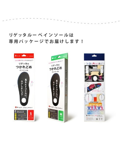 Re:getA(リゲッタ)の「Re:getA MTRFL Loupe insole+ ルーペ インソール プラス(インソール/シューズクッション・レディース・ブラック・S/M/L)」の20枚目の写真