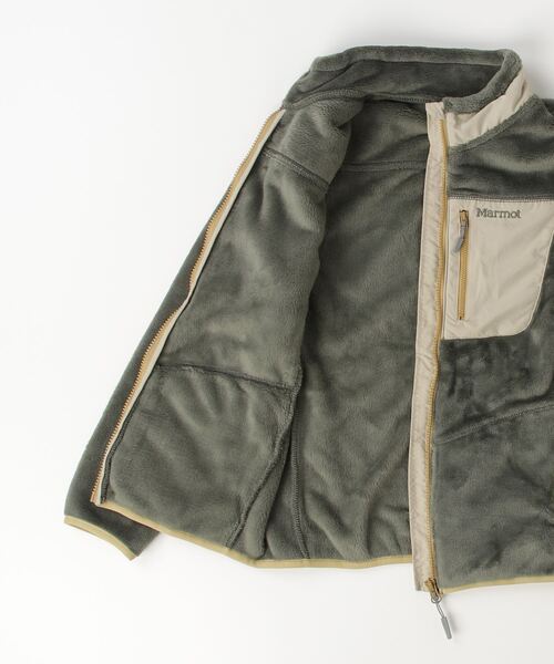 MARMOT(マーモット)の「マーモット Marmot キッズ バイガンフリースジャケット(ブルゾン・キッズ・グレー/カーキ・120cm/130cm/150cm/110cm/140cm)」の4枚目の写真