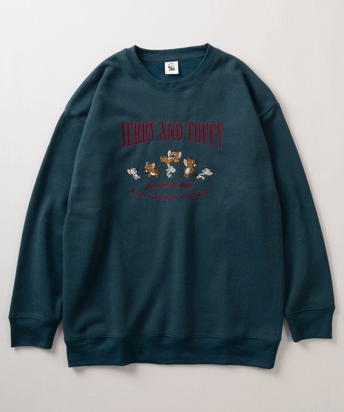Tom&Jerry(トムアンドジェリー)の「【TOM&JERRY/トムとジェリー】4Type キャラクターコミカルイラスト裏起毛 クルーネックスウェット/ビッグシルエット(スウェット・レディース・ダークブルー/ピンク/グレー/ブルー/アッシュグレー/チャコールグレー/ワイン/カーキ・M/L)」の11枚目の写真