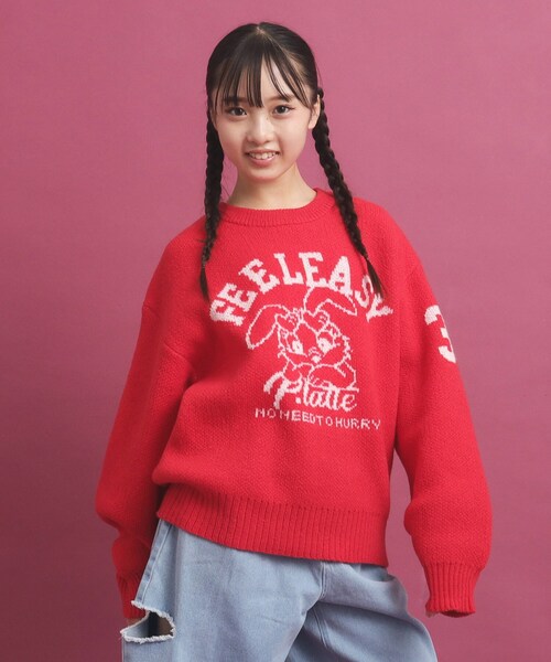 PINK-latte（ピンクラテ）の「冬に着たい！ジャカード編モヘヤ調