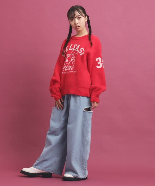 セール】冬に着たい！ジャカード編モヘヤ調アソートニット（ニット