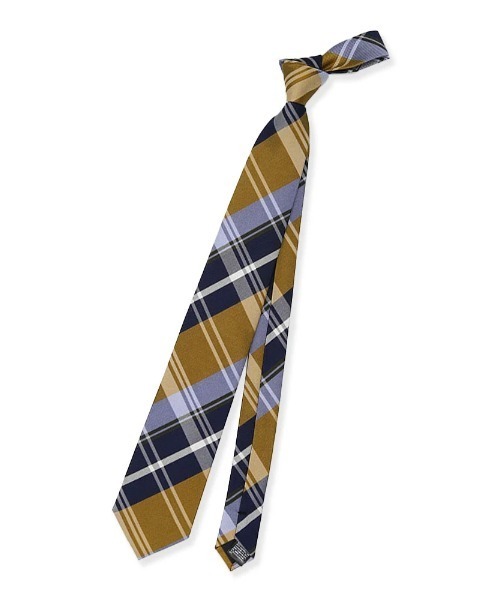 Perfect Suit FActory(パーフェクトスーツファクトリー)の「【WEB限定】テフロン加工ネクタイ チェック柄 オレンジ/イエロー/パープル(ネクタイ・メンズ・パープル/イエロー/オレンジ・FREE)」の7枚目の写真