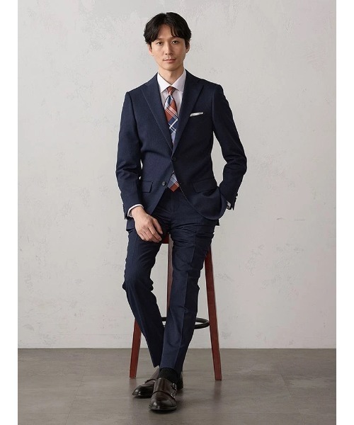 Perfect Suit FActory(パーフェクトスーツファクトリー)の「【WEB限定】テフロン加工ネクタイ チェック柄 オレンジ/イエロー/パープル(ネクタイ・メンズ・パープル/イエロー/オレンジ・FREE)」の10枚目の写真