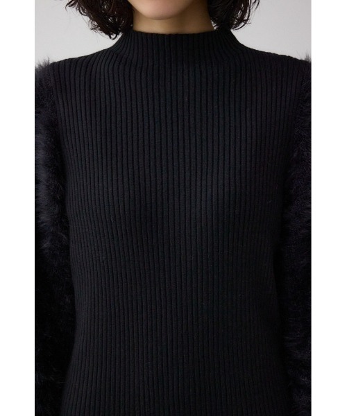 AZUL by moussy（アズールバイマウジー）の「シャギースリーブミニニットワンピース（ワンピース・レディース・ブラック/ライトグレー/オフホワイト・FREE）」の21枚目の写真